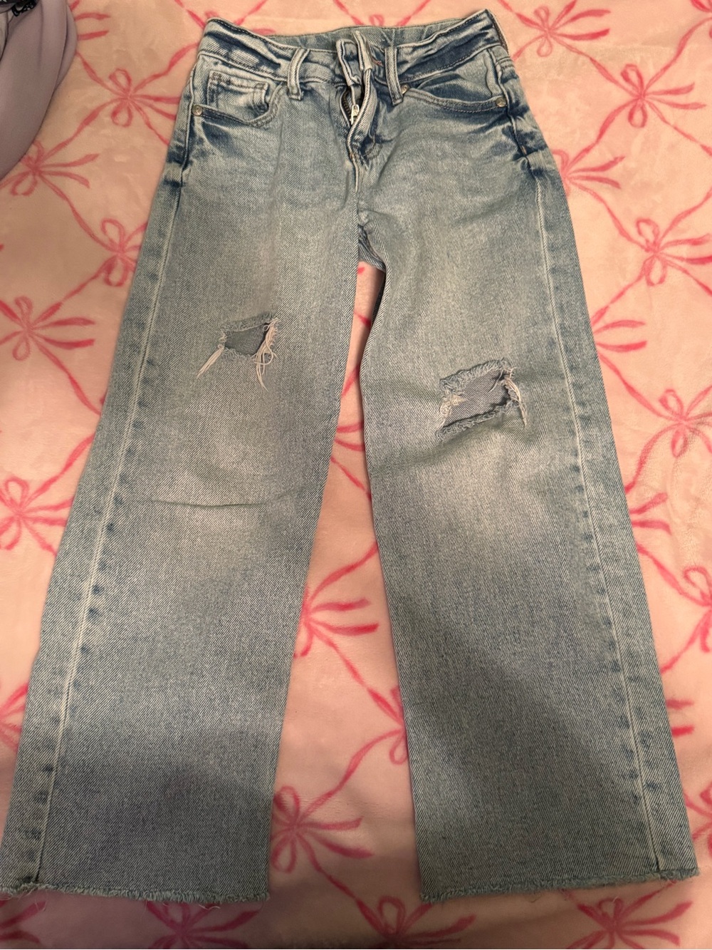 art class Light Blue Distressed Kids Jeans